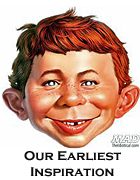 Mad magazine mascot Alfred E. Neuman portrait