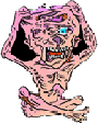 cartoon image of an emaciated naked man holding his hands beside his head as if he's having a breakdown