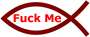 an image of a fish that says "fuck me" on its side