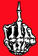 image of a hand flipping the bird