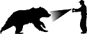 image of a person spraying a bear with BearScatPro