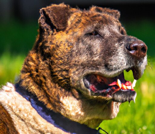 a beat-up looking dog, head shot only