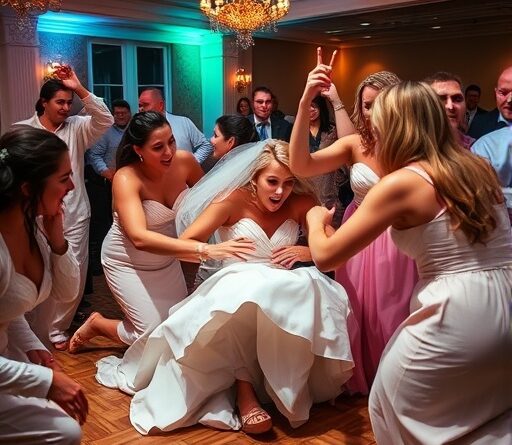 wedding party in a brawl at the reception