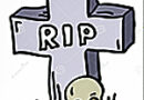 image of a cross tombstone
