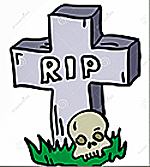 image of a cross tombstone