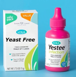 a bottle of Yeast Free, a yeast infection medication