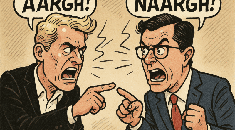 Milo and that tool girly man Colbert arguing.