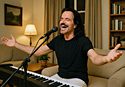 Yanni playing in someone's living room.