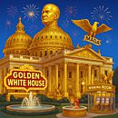 A baby curiously touching a man's face while he lies on grass.