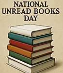 Stack of pristine unread books illustrated against a neutral background