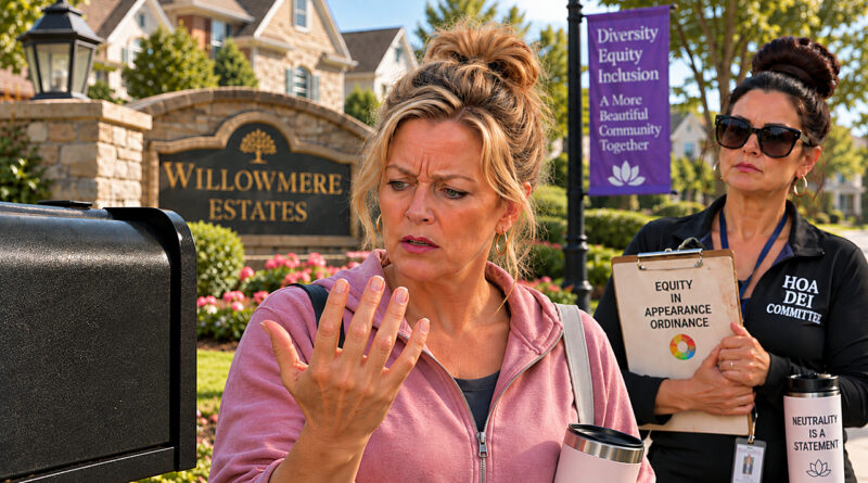 are nails trend illustration shows a Willowmere Estates resident cited by her HOA for unpainted fingernails as officials enforce a new appearance ordinance.